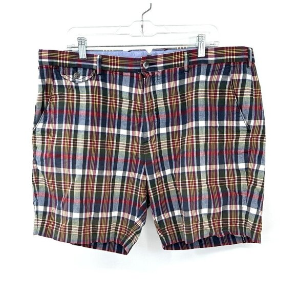 vintage 90s POLO RALPH LAUREN shorts authentic indian madras plaid cotton 38 - Picture 1 of 8